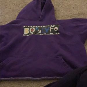 Bossy Lyfe Cropped Hoodie